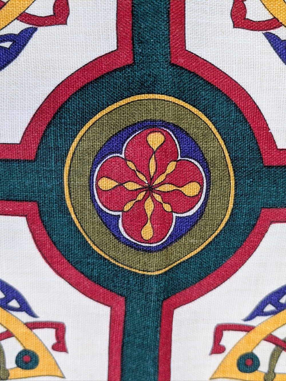Vintage Ulster Weavers Irish Linen Tea Towel Textiles < Celtic Knot Pattern > - Picture 3 of 8
